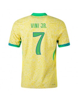 Brasilien Vinicius Junior #7 Replika Hemmakläder Copa America 2024 Kortärmad